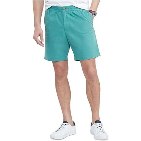 Tommy Hilfiger Mens Theo 7in Shorts Chino Stretch Cotton Glade Green Size XL - Picture 1 of 6